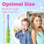 Trueocity Kids Toothbrush 8 Pack - Soft Contoured Bristles - Child Sized Brush Heads (3-10 Year Old) - Suction Cup for Fun & Easy Storage - Girl & Boy Set (8-Pack, Multi-Color)