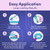 Denture Adhesive, Thermoplastic Denture Adhesive, Up to 7 Days Comfortable, Secure Denture Grip, Cushion and Soft Reliner, Waterproof, Non Glue, Zinc Free, Denture Reliner (Pack of 2)