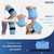 REVIX Ice Pack for Injuries Reusable Gel for Lower Back & Shoulder, Blue