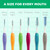 GUM Proxabrush Go-Betweens Moderate Interdental Brushes, 10 Count (6 Pack)