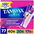 Tampax Radiant Tampons Multipack, with LeakGuard Braid, Regular/Super/Super Plus Absorbency, Up to 100% Leak and Odor Free Protection, Unscented, 77 Count