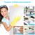 100 Pack Magic Sponge Eraser,Multi-Functional Household Cleaning Kitchen Dish Sponge for Furniture,Extra Thick and Long Lasting Melamine Cleaning Sponges for Bathroom,Bathtub, Wall Cleaner (100)