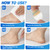 Arme Hydrocolloid Bandages, Gel Blister Bandages for Feet 120Pcs 4 Shape