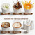 MOUMOULIFE Disposable Paper Coffee Cups 12 oz 300 Count Hot Paper Cups