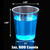 Zcaukya 500 Shot Glasses, 1oz Clear Plastic Disposable Hard Cups