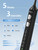 7MAGIC Sonic Electric Toothbrush, 180-Day Runtime, 42000VPM, 8 Heads, Black