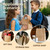 YEEHAW 100 pcs Brown Paper Gift Bags with Handles, 8"x4.5"x10.8", Medium