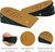 SIIHEA Adjustable Heel Lifts for Shoes, 1/4'' Height Increase Insoles for Achilles Tendonitis, Heel Pain, Leg Length Discrepancy, Plantar Fasciitis, Shoe Lifts Men, Women (Brown, Medium (2 Pairs))