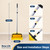 Yocada Large Commercial Dustpan with Comb, Upright Heavy Duty Dust Pan