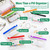 A8 Waterproof Pill Pouch Set, Pill Pouches for Travel with 14 Color Pouches
