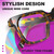 VISOONE 2 Pack Rectangle TR90 Blue Light Blocking Glasses Computer Eyewear with Preppy Look for Women and Men Cougar