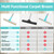 Carpet Rake for Pet Hair Removal Tool, Reusable Pet Hair Remover Broom