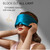 LitBear Silk Sleep Mask for Side Sleeper, Eye Mask Sleeping for Women Men 100% 22 Momme Pure Mulberry Silk, Face-Hugging Padded Eye Cover for Sleeping with Adjustable Band (Peacock Blue)
