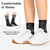 BraceAbility Neuropathy Socks (3 Pairs) - Multipack Peripheral Compression Diabetic Toeless Foot Sleeves for Nerve Damage in Feet, Ankle Gout, Plantar Fasciitis Relief for Men and Women (S - Black)