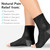 BraceAbility Neuropathy Socks (3 Pairs) - Multipack Peripheral Compression Diabetic Toeless Foot Sleeves for Nerve Damage in Feet, Ankle Gout, Plantar Fasciitis Relief for Men and Women (S - Black)
