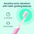 Quip Sonic Toothbrush for Adults with Timer - Includes Extra Brush Head and Travel Cover Mount - Electric, Soft Bristle Refill Head, Plastic Handle, 3 Month Battery Life - Travel Toothbrush - Magenta
