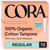 Cora Organic Cotton Tampons (72 Regular Tampons)