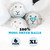 Smart Sheep Wool Dryer Balls - 6-Pack - XL Premium Natural Fabric Softener Award-Winning - Wool Balls Replaces Dryer Sheets - Wool Balls for Dryer - Laundry Balls for Dryer