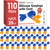 AZEN 110 Pairs Silicone Ear Plugs, Reusable Earplugs for Noise Reduction, 25dB NRR Corded Ear Plug for Sleeping Noise Cancelling, Ear Plug with String Individual Packing
