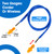 AZEN 110 Pairs Silicone Ear Plugs, Reusable Earplugs for Noise Reduction, 25dB NRR Corded Ear Plug for Sleeping Noise Cancelling, Ear Plug with String Individual Packing