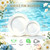 FLOWERCAT 60PCS White Plastic Plates - Heavy Duty White Disposable Plates for Outdoor/Birthday Party/Wedding -serve for 30 guests Include 30PCS 10.25" & 30PCS 7.5" Plates for Summer Party