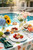 FLOWERCAT 60PCS White Plastic Plates - Heavy Duty White Disposable Plates for Outdoor/Birthday Party/Wedding -serve for 30 guests Include 30PCS 10.25" & 30PCS 7.5" Plates for Summer Party