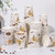SIUQ 240 Pack 12 oz Disposable Paper Coffee Cups Retro Leak-Proof Sturdy