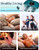 SPA4PIEDS Foot Spa Bath Massager with Heat, Bubble Jets, Red Light & Timer, Pedicure Foot Spa with 95-118℉ Temperature Control, 8 Shiatsu Rollers, Pumice Stone, Gift for Women,Men,Dad