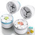 Pill Cutter - Pill Splitter for Small Pills with Stainless Steel Blade in one Third/Fourth, Suitable for Cuting Vitamins, Tablets (1/4Blue + 1/3Grey)