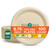 ECO SOUL 8.75 Inch Compostable Bagasse Paper Plates, (100 Pack, Natural)