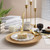 N9R 100PCS Gold Plastic Forks Disposable, Heavy Duty Silverware Forks