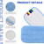 Replacement Microfiber Pad Fit for Rubbermaid Commercial 18 Inch Mop Head - 10 Pack Update Wrapping Wet & Dry Commercial Cleaning Reusable Refills Fit for Any Microfiber Flat Mop System 18"