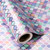 WRAPAHOLIC Mermaid Wrapping Paper Roll - 30 Inch x 33 Feet - Colorful Mermaid Scale Wrapping Paper with Silver Foil Design for Birthday Girls, Baby Shower, Kids Birthday