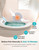 Pochik Sitz Bath for Toilet Seat Hemorrhoids and Postpartum Care, Yoni Steam Seat, Perineal Soaking, Collapsible, Flusher Hose, Drain Holes, Wider Seating Area - Green