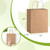 100 Pack Medium Paper Gift Bags with Handles, 8 x 4.76 x 10 Inch, Brown