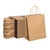 100 Pack Medium Paper Gift Bags with Handles, 8 x 4.76 x 10 Inch, Brown