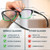 Benicci Stylish Blue Light Blocking Glasses for Women or Men - Ease Computer and Digital Eye Strain, Dry Eyes, Headaches and Blurry - Black Gradient Green
