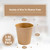 Lamosi 600 Pack 3 OZ Kraft Paper Cups, Disposable Bathroom Cups