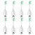 Replacement Toothbrush Heads for Philips Sonicare E-Series/Essence/Xtreme/Elite and Other Screw-on Electric Toothbrush Models, 8 Pack, Dupont Bristles with Protective Cover