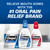 Orajel Mouth Sore Medicated Rinse for Oral Pain Relief, Mint, 16 Oz, 3-Pack