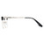 Cyxus Square Blue Light Blocking Glasses, Semi Rim TR90 Metal Frame 8252
