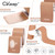 CKeep Kinesiology Tape, Original Cotton Elastic Precut Strips 4 Rolls,Beige