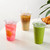 AOZITA [100 Sets] 16 oz Clear Plastic Cups With Lids and Straws, Disposable Cups With Lids for Iced Coffee, Smoothie, Milkshake and Cold Drinks (New-16-100)