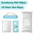 Dorahoney Flushable Wipes Travel Size, 99% Water Mini Wet Wipes for Sensitive Skin, Hypoallergenic & Unscented On The Go Pocket Wipes, 144 Count (24 Packs of 6)