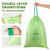 SUPERBIO 13 Gallon Compostable Drawstring Kitchen Waste Bag, 30 Count