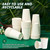 CELLURA 8 oz Coffee Cups 400 Pack, Disposable Hot Paper Cups