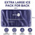 AiricePac Extra Large Gel Flexible Back Ice Packs for Injuries Reusable, 11”x 20” Cold Pack Wrap for Knee Leg Neck Shoulder Hip Back Pain Relief, Cold Compress Therapy for Swelling, Bruises, Surgery
