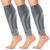 CAMBIVO Calf Compression Sleeve 3 Pairs Footless Compression Socks Running
