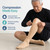 TheraMagic® Zipper Compression Socks for Men & Women, 20-30mmHg Closed Toe Graduated Zippered Compression Stocking