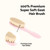 FUNFUSHKA Baby Hair Brush Set for Newborns - Baby Brush and Comb Set - Ultra Soft Goat Hair Bristles, Perfect for Cradle Cap, Newborn Showers & Registries Gift, Comb Brush for Girls & Boys (Rosa)